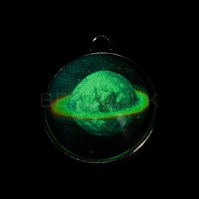 Galaxy Theme Luminous Glass Ball Pendants GLAA-D021-01P-10-1