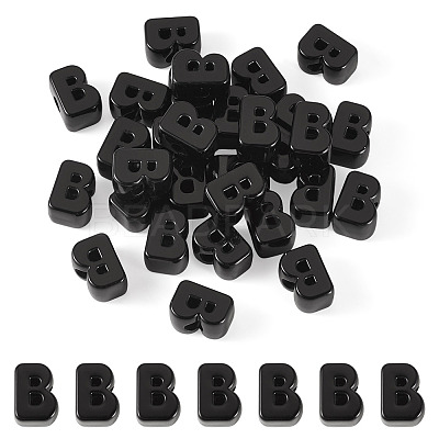 Acrylic European Beads OACR-TAC0013-14B-1