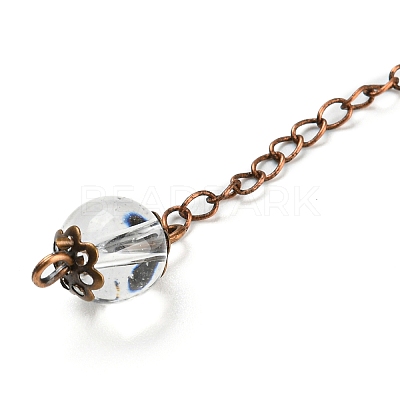 Mixed Gemstone Dowsing Pendulum Big Pendants G-H293-01R-1
