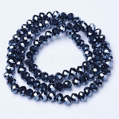 Electroplate Glass Beads Strands LS-EGLA-A034-P4mm-A18-1