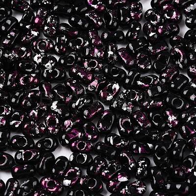 Picasso Spray Painted Glass Seed Beads SEED-T006-04-38-1