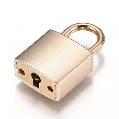 Rectangle Alloy Padlock Mini Lock with Key PALLOY-H191-02G-1