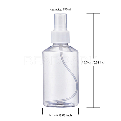 150ml Refillable PET Plastic Spray Bottles TOOL-Q024-02D-01-1