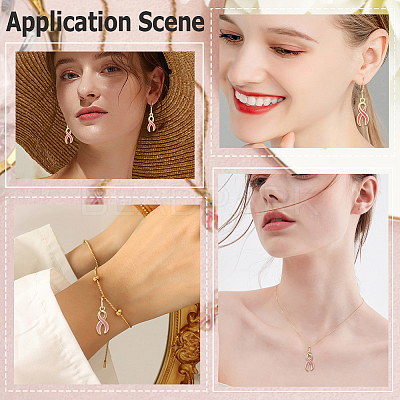 8Pcs 2 Style Brass Enamel Charms KK-BBC0020-37-1