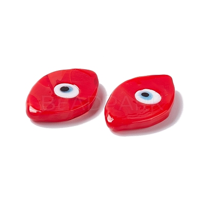 Handmade Evil Eye Lampwork Cabochons LAMP-F025-06C-1
