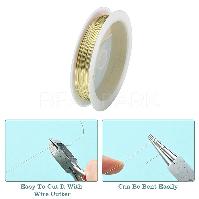 Copper Jewelry Wire CWIR-CW0.4mm-28-1