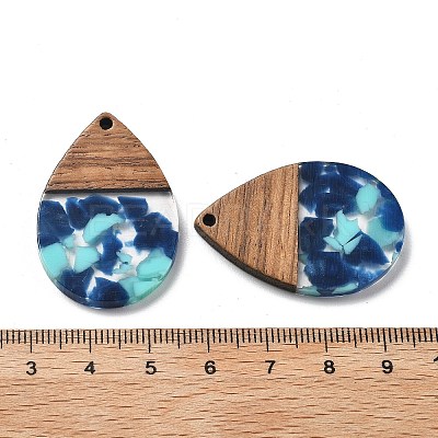 Resin and Walnut Pendants FIND-R051-15H-1