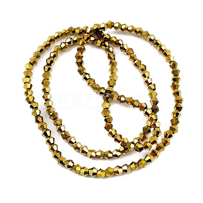 Transparent Electroplate Glass Beads Strands EGLA-A039-T2mm-UA01-1