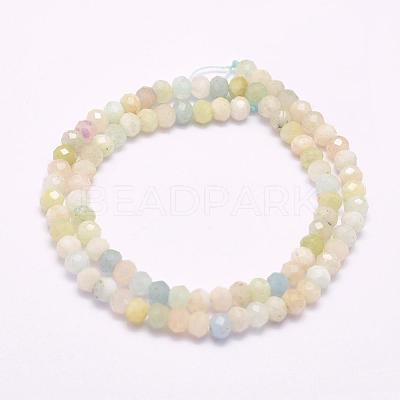 Natural Morganite Beads Strands G-F509-54-5x8mm-1