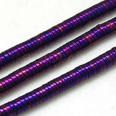 Non-magnetic Synthetic Hematite Beads Strands G-K011-4x1mm-05-1