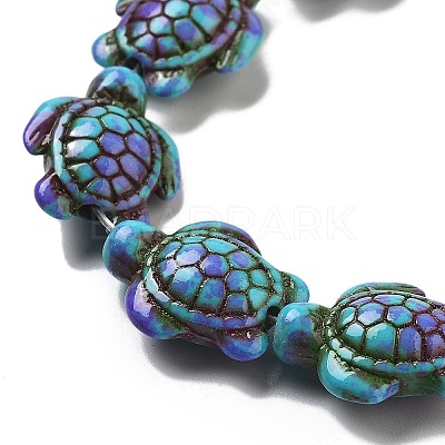 Synthetic Turquoise Dyed Beads Strands X-G-P507-05M-1