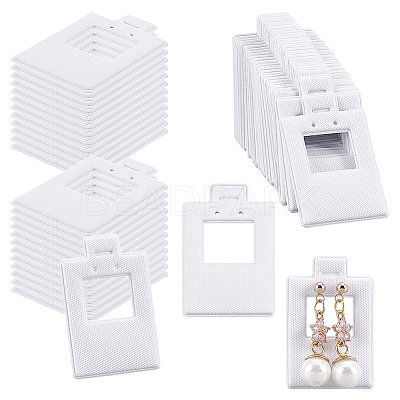 PVC Earring Organizer Display Stands for Jewelry Display Rack EDIS-WH0011-06B-1