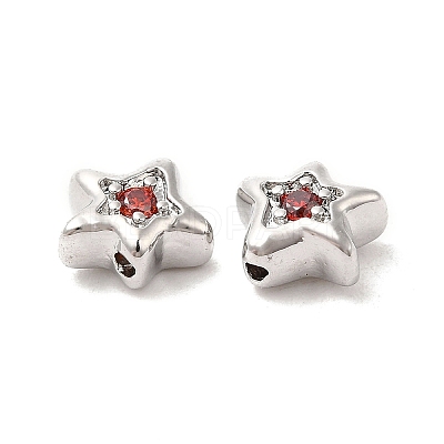 Brass Cubic Zirconia Beads KK-Q773-01P-03-1