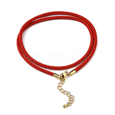 Nylon Milan Cord Necklace Making MAK-M028-01G-06-1