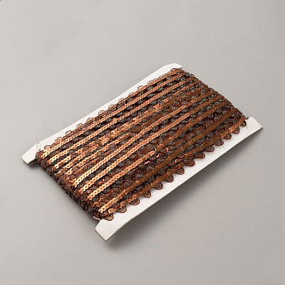 Sparkle Polyester Lace Ribbon OCOR-WH0047-76-1