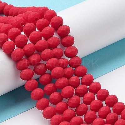 Glass Beads Strands EGLA-A034-P4mm-MD22-1