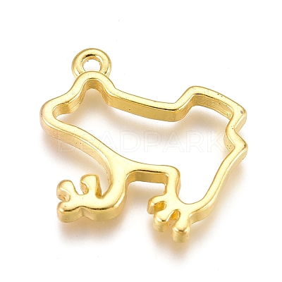 Alloy Open Back Bezel Pendants PALLOY-P182-17G-1