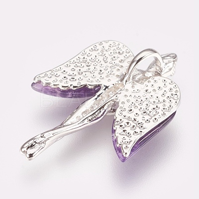 Natural Amethyst Pendants X-KK-G346-02D-1