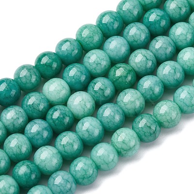 Ombre Effect Dyed Glass Beads Strands GLAA-T031-01O-09-1
