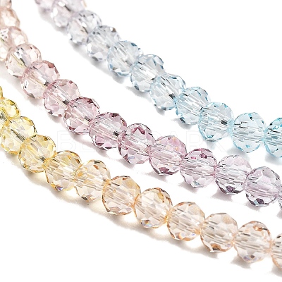 Transparent Painted Glass Beads Strands DGLA-A034-T4mm-A15-1