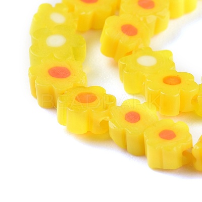 Handmade Millefiori Glass Bead Strands X-LAMP-J035-6mm-06-1