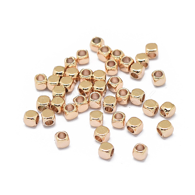 Rack Plating Brass Spacer Beads KK-F801-11-RG-1