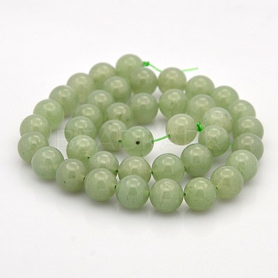 Natural Green Aventurine Round Beads Strands G-N0120-13-8mm-1