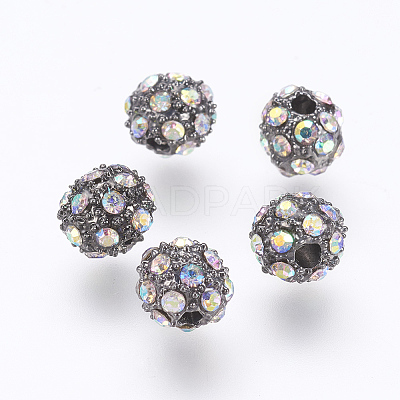 Alloy Grade A Rhinestone Beads RB-E510-01B-1