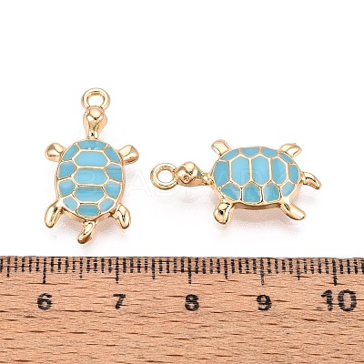 Alloy Enamel Pendants PALLOY-T092-26G-06-1