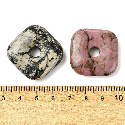 Natural Rhodonite Pendants GG-D003-B02-08-1