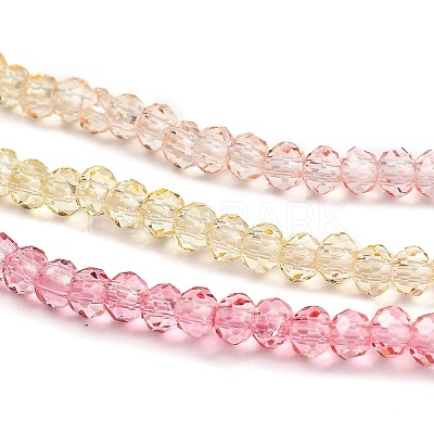 Transparent Painted Glass Beads Strands DGLA-A034-T2mm-A09-1