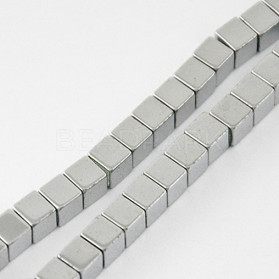 Non-magnetic Synthetic Hematite Beads Strands G-Q876-2mm-7-1