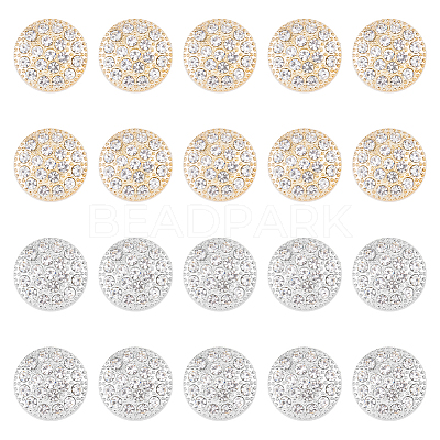 20Pcs 2 Colors 1-Hole ABS Plastic Shank Buttons BUTT-HY0001-06-1