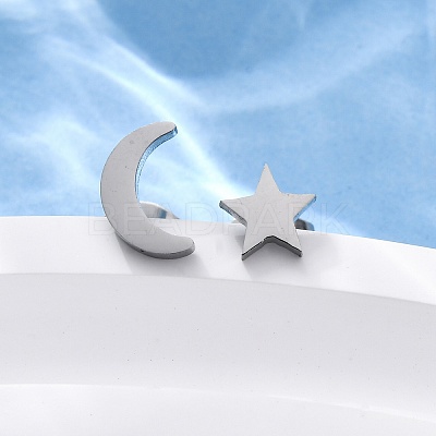 Tarnish Resistant 304 Stainless Steel Stud Earrings EJEW-F227-18P-1