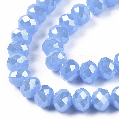 Electroplate Glass Beads Strands LS-EGLA-A034-J8mm-A02-1