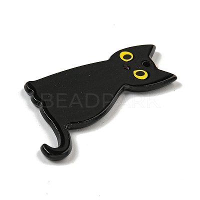 Halloween Black Cat Acrylic Pendants MACR-U005-01A-1