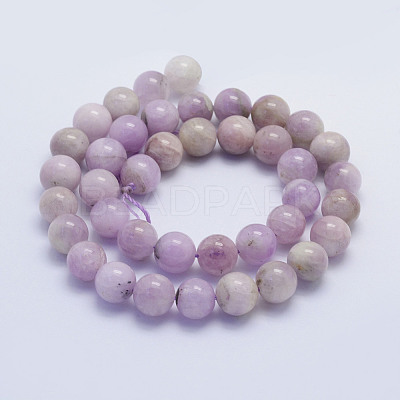 Natural Kunzite Beads Strands G-L478-11-10mm-1
