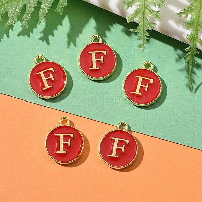 Golden Plated Alloy Enamel Charms LS-ENAM-S118-03F-1