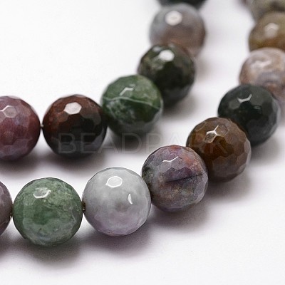 Natural Indian Agate Beads Strands G-G736-31-8mm-1