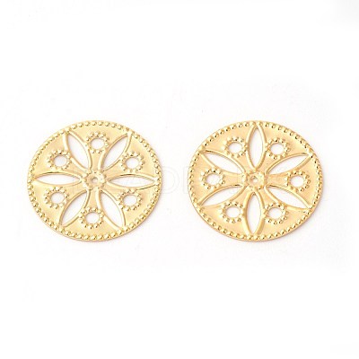 Brass Filigree Joiners Links X-KK-F772-13G-1