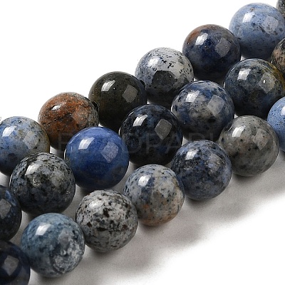 Natural Dumortierite Quartz Beads Strands G-H298-A06-03-1