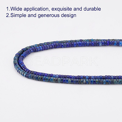 2 Strands Natural Lapis Lazuli Beads Strands G-GO0001-59-1