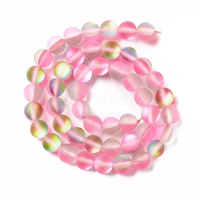 Synthetic Moonstone Beads Strands G-E573-01B-11-1