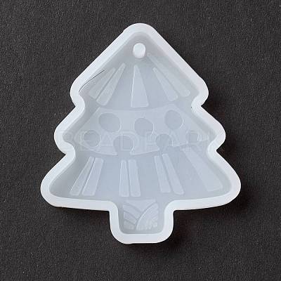 Christmas Theme DIY Snowflake Pendant Silicone Molds DIY-K054-13-1