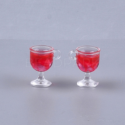 Resin Cup Pendants X-CRES-S359-11F-1