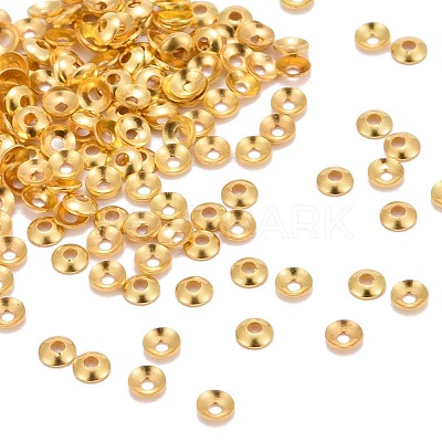 Brass Tiny Bead Cones X-KK-O043-04G-1