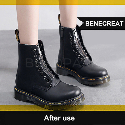 PU Leather Lace-in Boot Zipper Inserts DIY-WH0043-51AB-01-1