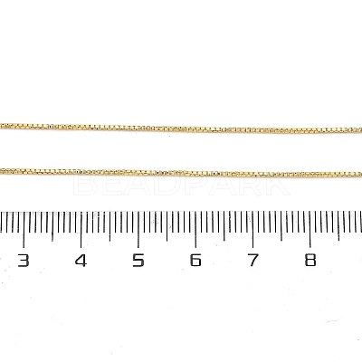 Brass Box Chain Necklaces for Women NJEW-G160-17G-1