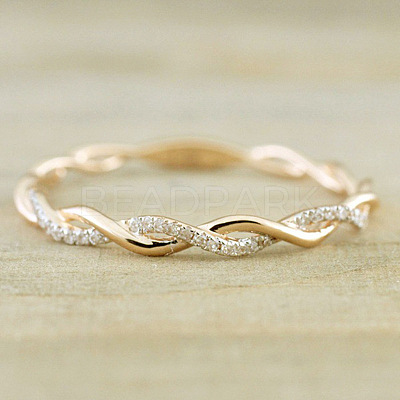 Alloy and Crystal Rhinestone Finger Rings FS-WGF6D8C-03-1
