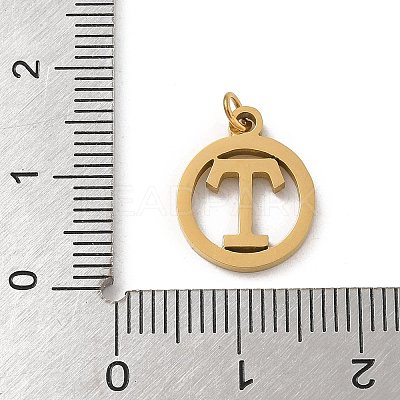 304 Stainless Steel Charms
with Jump Ring LS-STAS-R001-02G-T-1